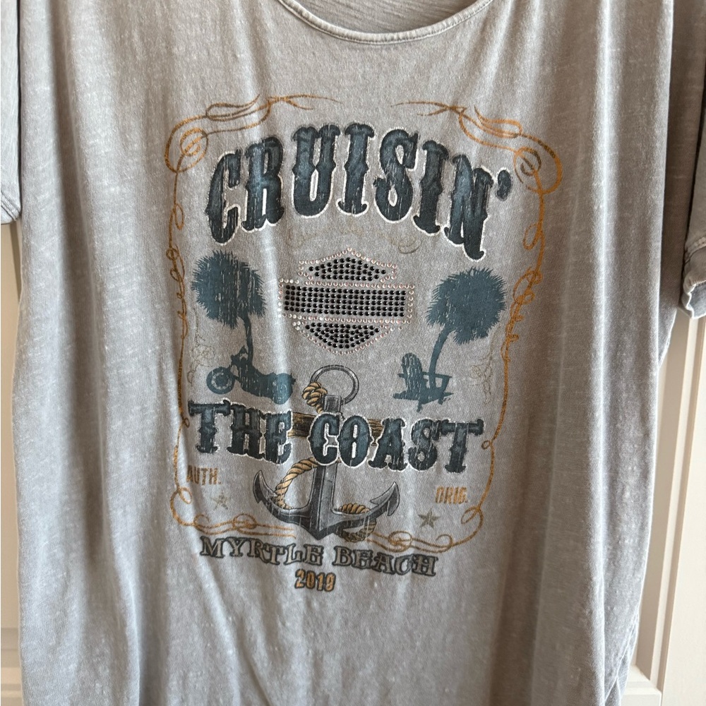 Harley-Davidson Gray Graphic Tee